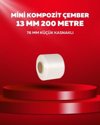 13 mm Beyaz Lifli Mini Kompozit Çember 200 Metre
