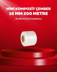 16 mm Beyaz Lifli Mini Kompozit Çember 200 Metre