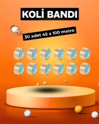 Koli Bandı (Şeffaf/Taba) – 45 mm x 100 Metre 30’lu Ekonomik Paket