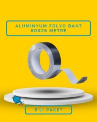 Alüminyum Folyo Bant 50 x 25 Metre 5'li Paket